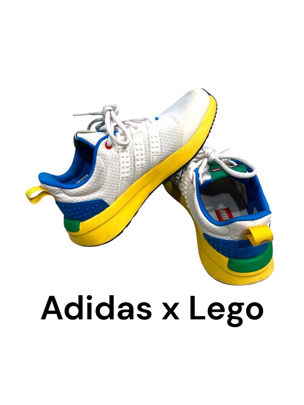 Adidas Men's Racer TR21 Lego Running White/ Multicolor Preowned great condition